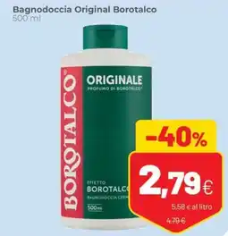 Coop famiglia cooperativa Bagnodoccia Original Borotalco offerta