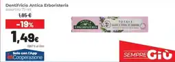 Coop famiglia cooperativa Dentifricio Antica Erboristeria offerta