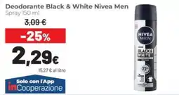 Coop famiglia cooperativa Deodorante Black & White Nivea Men offerta