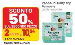 Coop famiglia cooperativa Pannolini Baby dry Pampers offerta