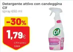 Coop famiglia cooperativa Detergente attivo con candeggina Cif offerta