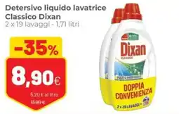 Coop famiglia cooperativa Detersivo liquido lavatrice Classico Dixan offerta