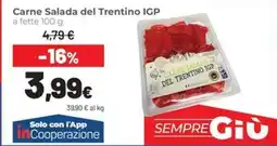 Coop famiglia cooperativa Carne Salada del Trentino IGP offerta