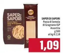 Emi Supermercati Saper di Sapori Pasta di Semola di Gragnano IGP Assortita offerta