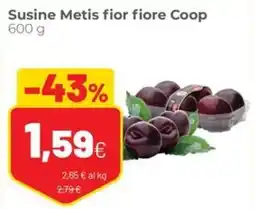 Coop famiglia cooperativa Susine Metis fior fiore Coop offerta