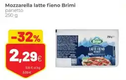Coop famiglia cooperativa Mozzarella latte fieno Brimi offerta
