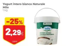 Coop famiglia cooperativa Yogurt intero bianco Naturale Mila offerta