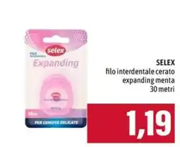 Emi Supermercati Selex filo interdentale cerato expanding menta offerta