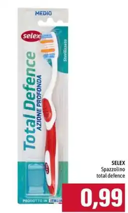 Emi Supermercati Selex spazzolino total defence offerta