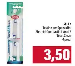 Emi Supermercati Testine per Spazzolini Elettrici Compatibili Oral-B Total Clean offerta