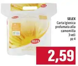 Emi Supermercati Carta Igieneica profumata alla camomilla SELEX offerta