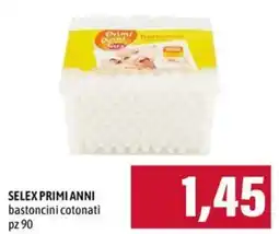 Emi Supermercati SELEX PRIMI ANNI bastoncini cotonati offerta