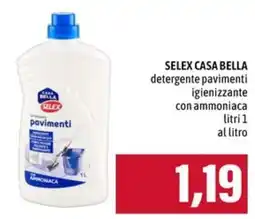 Emi Supermercati Selex casa bella detergente pavimenti igienizzante con ammoniaca offerta