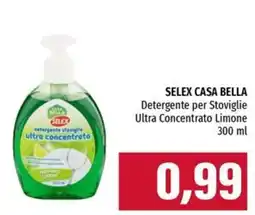 Emi Supermercati SELEX Casa Bella Detergente per Stoviglie Ultra Concentrato Limone offerta