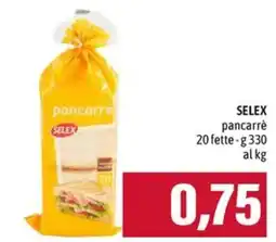 Emi Supermercati SELEX pancarrè offerta