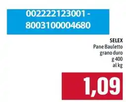 Emi Supermercati SELEX Pane Bauletto grano duro offerta