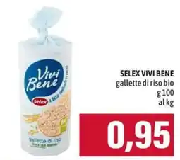Emi Supermercati SELEX VIVI BENE gallette di riso bio offerta