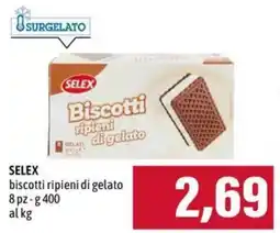 Emi Supermercati SELEX biscotti ripieni di gelato offerta