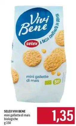 Emi Supermercati Selex Vivi Bene mini gallette di mais biologiche offerta