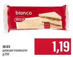 Emi Supermercati SELEX pane per tramezzini offerta