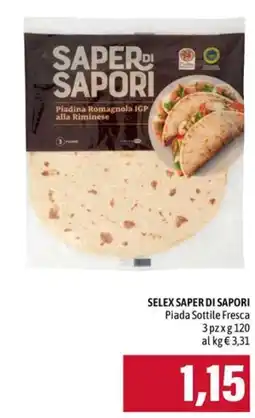 Emi Supermercati Saper di Sapori Piadina Romagnola IGP alla Riminese offerta