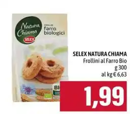 Emi Supermercati SELEX NATURA CHIAMA Frollini al Farro Bio offerta