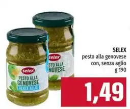 Emi Supermercati Selex pesto alla genovese senza aglio offerta