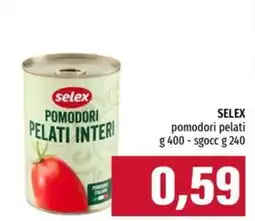 Emi Supermercati Selex pomodori pelati interi offerta