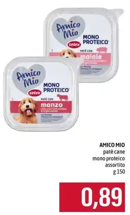 Emi Supermercati Amico Mio patè cane mono proteico assortito offerta