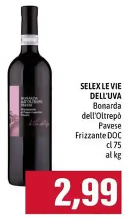 Emi Supermercati SELEX LE VIE DELL'UVA Bonarda dell'Oltrepò Pavese offerta