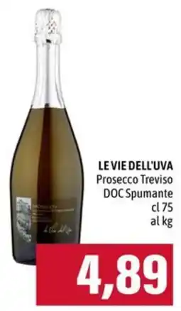 Emi Supermercati Le Vie dell'Uva Prosecco Treviso DOC Spumante offerta