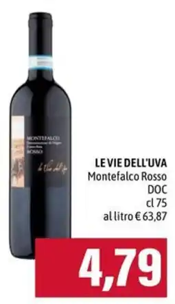 Emi Supermercati Le Vie dell'Uva Montefalco Rosso DOC offerta