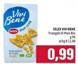 Emi Supermercati Selex Vivi Bene Triangoli di Mais Bio offerta