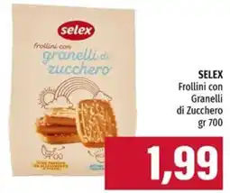 Emi Supermercati SELEX Frollini con Granelli di Zucchero offerta