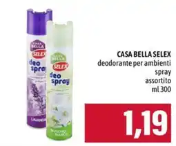 Emi Supermercati Casa Bella Selex deodorante per ambienti spray offerta
