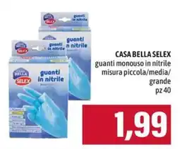 Emi Supermercati guanti in nitrile Casa Bella Selex offerta