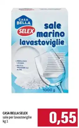 Emi Supermercati Casa Bella Selex sale per lavastoviglie offerta