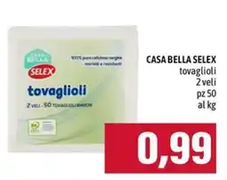 Emi Supermercati Casa Bella Selex tovaglioli offerta