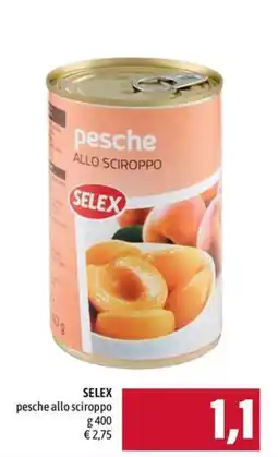 Emi Supermercati Pesche allo sciroppo Selex offerta