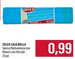 Emi Supermercati SELEX Sacco Pattumiera con Manici offerta