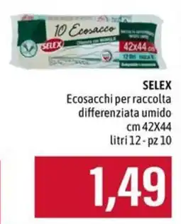 Emi Supermercati SELEX Ecosacchi per raccolta differenziata umido offerta