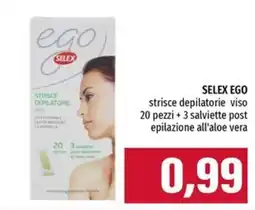 Emi Supermercati SELEX EGO strisce depilatorie viso offerta