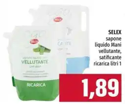 Emi Supermercati SELEX sapone liquido Mani vellutante offerta