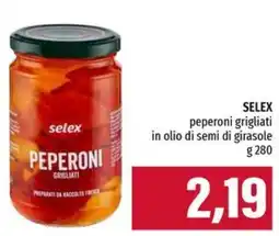 Emi Supermercati Selex peperoni grigliati offerta
