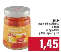 Emi Supermercati Selex peperoni gialli rossi a falde offerta