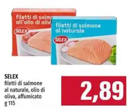 Emi Supermercati SELEX filetti di salmone al naturale offerta
