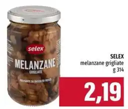 Emi Supermercati Selex melanzane grigliate offerta