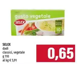 Emi Supermercati SELEX dadi classici, vegetale offerta