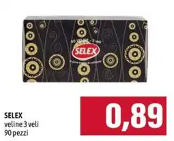 Emi Supermercati SELEX veline 3 veli offerta