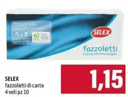 Emi Supermercati SELEX fazzoletti di carta offerta